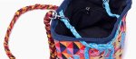 画像5: Shoulder crossbody bag with colorful diamond woven clothbucket tote shoulder bag  　カラフルダイヤモンド織りクロス付きショルダークロスボディバッグバケットバッグ (5)