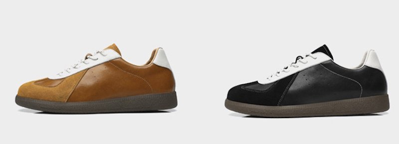 画像3: Genuine Leather Niche Flat Heel Lace-up All-match Sneakers　 ユニセックス 男女兼用 ジャーマニースタイル本革レザーレースアップスニーカー (3)