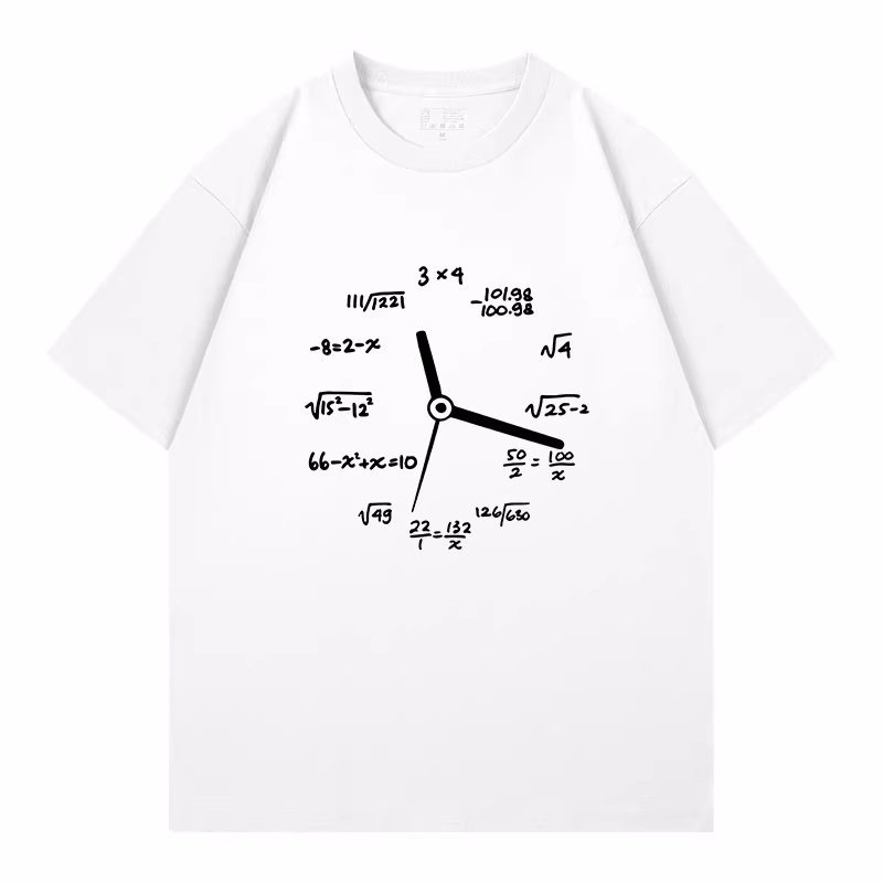 画像2: unisex Formula Watches print Short Sleeve T-Shirt  　フォーミュラウォッチ時計プリント半袖ラウンドネック Tシャツ ユニセックス 男女兼用 (2)