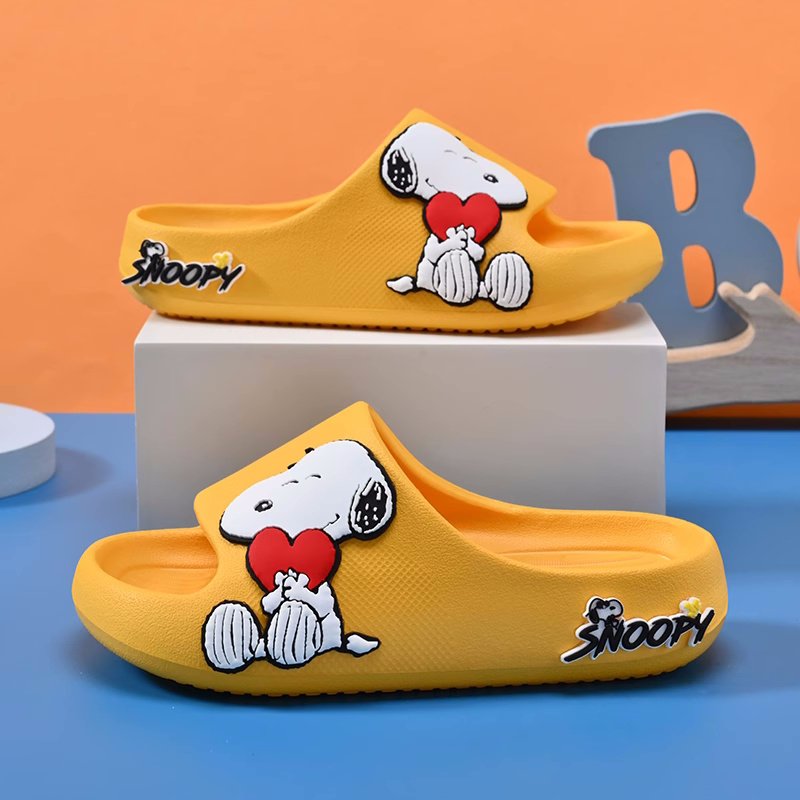 画像3: Unisex snoopy Non-Slip Soft Sole Sandal Slippers  Beach sandals  ユニセックス男女兼用スヌーピーノンスリップフリップフロップ サンダル シャワー ビーチ サンダル (3)