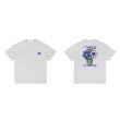 画像3: unisex Smile Flower Print Short Sleeve T-Shirt  　スマイルフラワープリント半袖ラウンドネック Tシャツ ユニセックス 男女兼用 (3)