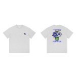 画像3: unisex Smile Flower Print Short Sleeve T-Shirt  　スマイルフラワープリント半袖ラウンドネック Tシャツ ユニセックス 男女兼用 (3)