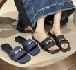 画像5: Denim flat sandals with metal fittings slippers　デニムフラットメタル付きサンダルスリッパ (5)