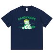 画像1: unisex Garfield x Bear Print Short Sleeve T-Shirt  　ガーフィールド×ベアプリント半袖ラウンドネック Tシャツ ユニセックス 男女兼用 (1)