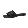 画像6: Denim flat sandals with metal fittings slippers　デニムフラットメタル付きサンダルスリッパ (6)