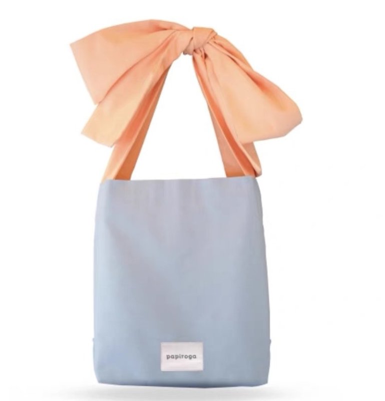 画像18: Spanish PAPIROGA girly large capacity extra large ribbon canvas Tote Shoulder Bag  ガーリーラージリボンキャンバス トートショルダーバッグ (18)