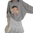 画像3: Oversized Vintage Betty Boop Sweet Dream Joint Sweat 韓国 ヴィンテージ風 ベティ ベティブープ ベティちゃん オーバーサイズ スウェットトレーナー (3)