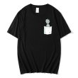 画像1: unisex Pocket Rick & Morty Points  Short Sleeve T-Shirt  　ポケットリック＆モーティポイントプリント半袖ラウンドネック Tシャツ ユニセックス 男女兼用 (1)