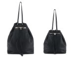 画像1: Leather Drawstring Backpack Tote Shoulder Bag 　レザー巾着バックパックリュックトートショルダーバッグ (1)