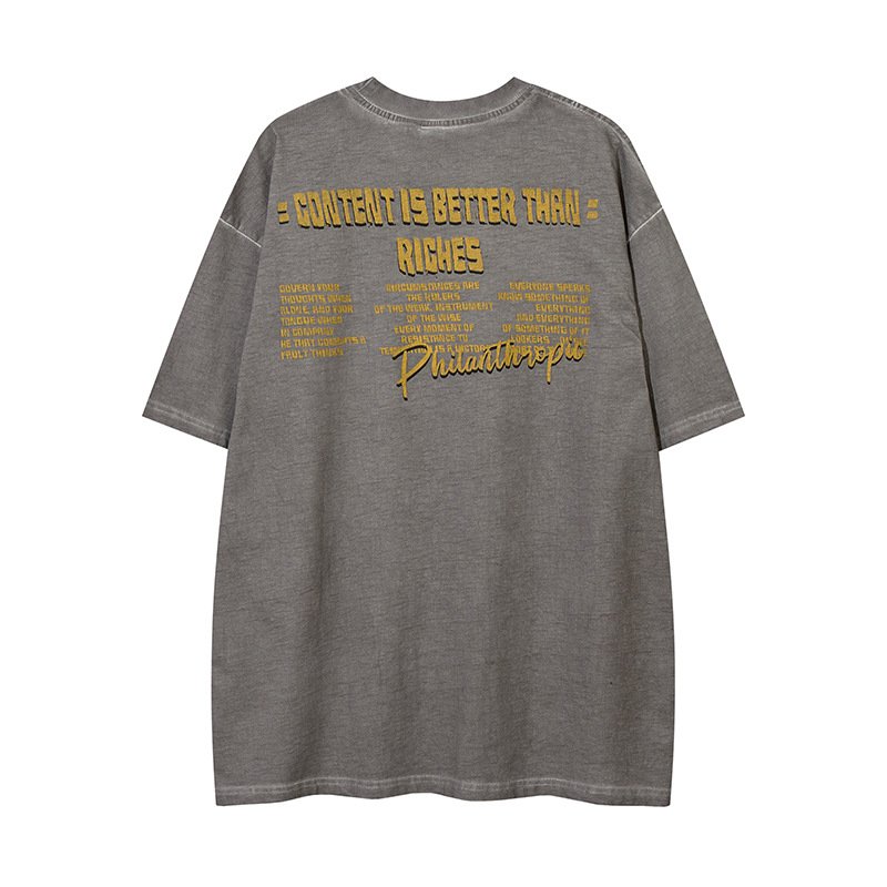 画像4: unisex Vintage style hip hop character print Short Sleeve T-Shirt   ビンテージスタイルヒップホップキャラクタープリント半袖ラウンドネック Tシャツ ユニセックス 男女兼用 (4)