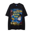 画像3: unisex Vintage style hip hop character print Short Sleeve T-Shirt  　ビンテージスタイルヒップホップキャラクタープリント半袖ラウンドネック Tシャツ ユニセックス 男女兼用 (3)