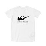 画像4: Panda Just do it later Logo Tshirts 男女兼用 パンダ ジャスト ドゥ イット レーター 半袖 Tシャツ (4)