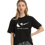 画像1: Panda Just do it later Logo Tshirts 男女兼用 パンダ ジャスト ドゥ イット レーター 半袖 Tシャツ (1)