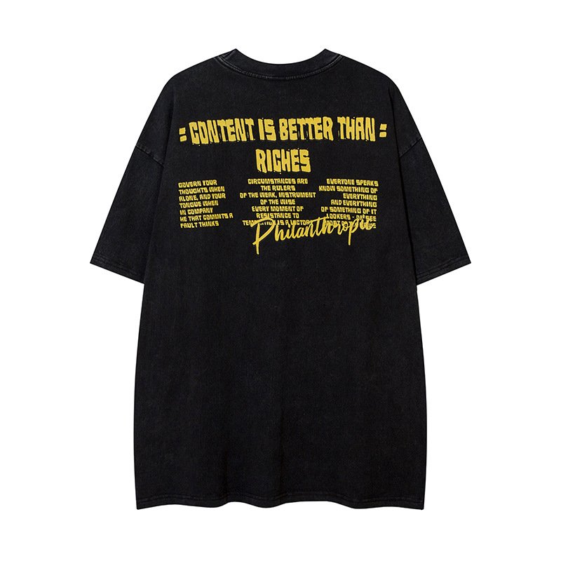 画像5: unisex Vintage style hip hop character print Short Sleeve T-Shirt   ビンテージスタイルヒップホップキャラクタープリント半袖ラウンドネック Tシャツ ユニセックス 男女兼用 (5)