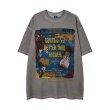 画像2: unisex Vintage style hip hop character print Short Sleeve T-Shirt  　ビンテージスタイルヒップホップキャラクタープリント半袖ラウンドネック Tシャツ ユニセックス 男女兼用 (2)