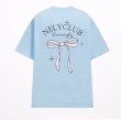 画像2: unisex ribbon Print Short Sleeve T-Shirt  　リボンプリント半袖ラウンドネック Tシャツ ユニセックス 男女兼用 (2)