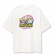 画像1: unisex The Simpsons Bart Simpson Mahjong Pie  Print Short Sleeve T-Shirt  　ザ・シンプソンズバートシンプソン麻雀パイプリント半袖ラウンドネック Tシャツ ユニセックス 男女兼用 (1)