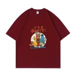 画像6: unisex sesame street IT'S A PARTY!Print Short Sleeve T-Shirt  　セサミストリート IT'S A PARTY!プリント半袖ラウンドネック Tシャツ ユニセックス 男女兼用 (6)
