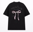 画像5: unisex ribbon Print Short Sleeve T-Shirt  　リボンプリント半袖ラウンドネック Tシャツ ユニセックス 男女兼用 (5)
