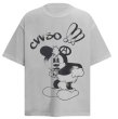 画像1: unisex Retro Vintage Style Mickey Mouse Print Short Sleeve T-Shirt  　レトロヴィンテージスタイルミッキーマウスプリント半袖ラウンドネック Tシャツ ユニセックス 男女兼用 (1)