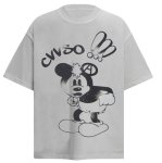 画像1: unisex Retro Vintage Style Mickey Mouse Print Short Sleeve T-Shirt  　レトロヴィンテージスタイルミッキーマウスプリント半袖ラウンドネック Tシャツ ユニセックス 男女兼用 (1)