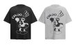 画像3: unisex Retro Vintage Style Mickey Mouse Print Short Sleeve T-Shirt  　レトロヴィンテージスタイルミッキーマウスプリント半袖ラウンドネック Tシャツ ユニセックス 男女兼用 (3)