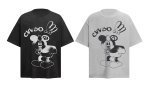 画像3: unisex Retro Vintage Style Mickey Mouse Print Short Sleeve T-Shirt  　レトロヴィンテージスタイルミッキーマウスプリント半袖ラウンドネック Tシャツ ユニセックス 男女兼用 (3)