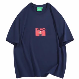 unisex Club Elmo Sesame Street Print T-Shirt クラブエルモセサミ