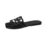 画像3: Flat Leather Pattern Sandal Slippers　フラットレザー模様サンダルスリッパ (3)