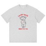 画像1: unisex ugly baby bear Print Short Sleeve T-Shirt  　アグリーベビーベアプリント半袖ラウンドネック Tシャツ ユニセックス 男女兼用 (1)