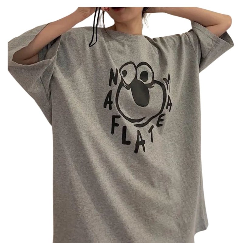 画像2: unisex Sesame Street & Alphabet Logo  Print Short Sleeve T-Shirt  　セサミストリート&アルファベットロゴプリント半袖ラウンドネック Tシャツ ユニセックス 男女兼用 (2)