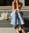 画像5: Stitched leather piping straw basket tote shoulder bag Basket Bag　 ステッチレザーパイピングストローかご籠トートショルダーバッグバスケットバッグ (5)