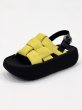 画像8: Woven platform back strap sandals　編み込みプラットフォーム厚底バックストラップサンダル (8)