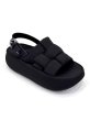 画像2: Woven platform back strap sandals　編み込みプラットフォーム厚底バックストラップサンダル (2)