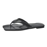 画像1: Flat-thong tabi leather sandals Slippers　フラットトング足袋レザーサンダルスリッパ (1)