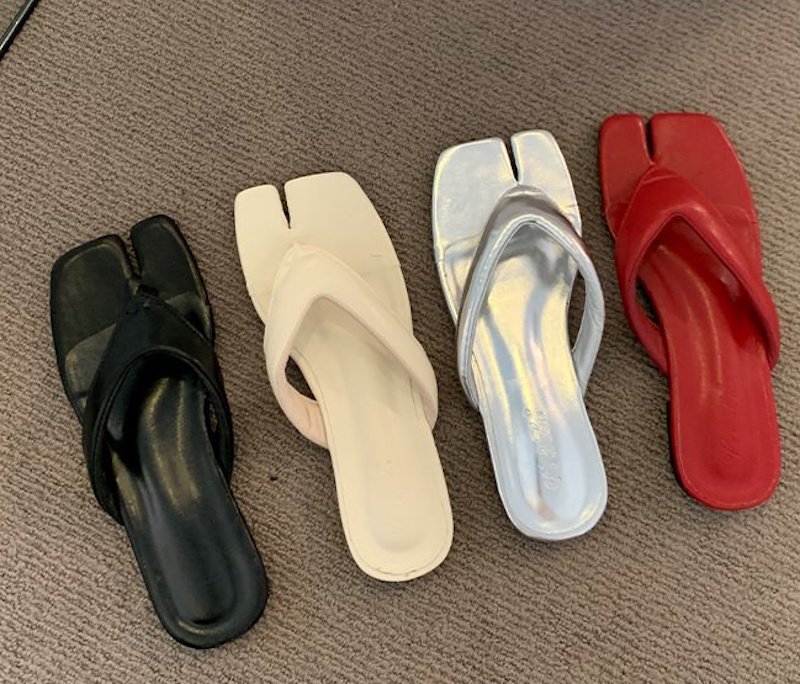 画像5: Flat-thong tabi leather sandals Slippers　フラットトング足袋レザーサンダルスリッパ (5)