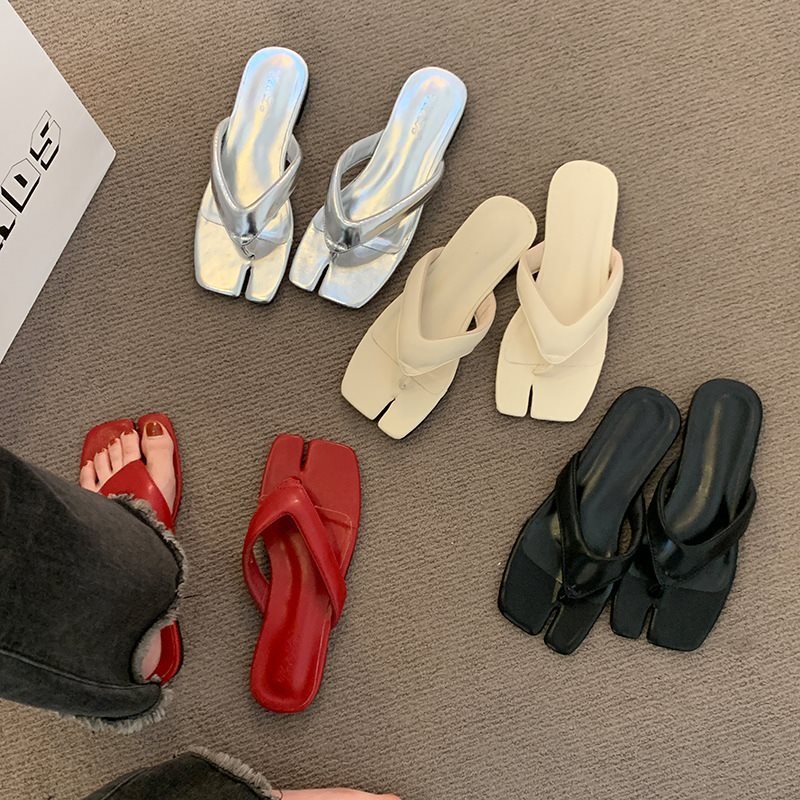 画像6: Flat-thong tabi leather sandals Slippers　フラットトング足袋レザーサンダルスリッパ (6)