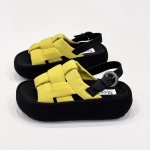 画像3: Woven platform back strap sandals　編み込みプラットフォーム厚底バックストラップサンダル (3)