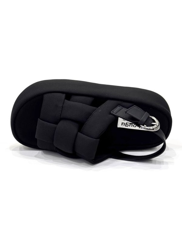 画像10: Woven platform back strap sandals 編み込みプラットフォーム厚底バックストラップサンダル (10)