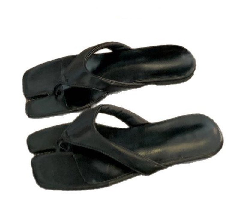 画像8: Flat-thong tabi leather sandals Slippers　フラットトング足袋レザーサンダルスリッパ (8)