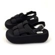 画像4: Woven platform back strap sandals　編み込みプラットフォーム厚底バックストラップサンダル (4)