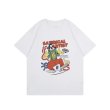 画像2: unisex Multicolor Goofy Print Short Sleeve T-Shirt  　マルチカラーグーフィープリント半袖ラウンドネック Tシャツ ユニセックス 男女兼用 (2)