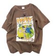 画像3: unisex Happy American Comic Print Short Sleeve T-Shirt  　ハッピーアメリカンコミックビンテージスタイルプリント半袖ラウンドネック Tシャツ ユニセックス 男女兼用 (3)
