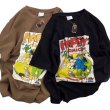 画像4: unisex Happy American Comic Print Short Sleeve T-Shirt  　ハッピーアメリカンコミックビンテージスタイルプリント半袖ラウンドネック Tシャツ ユニセックス 男女兼用 (4)