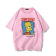 画像4: unisex The Simpsons box bart simpson Print T-Shirt  　シンプソンズバートシンプソンプリント半袖ラウンドネック Tシャツ ユニセックス 男女兼用 (4)