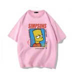 画像4: unisex The Simpsons box bart simpson Print T-Shirt  　シンプソンズバートシンプソンプリント半袖ラウンドネック Tシャツ ユニセックス 男女兼用 (4)