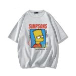 画像9: unisex The Simpsons box bart simpson Print T-Shirt  　シンプソンズバートシンプソンプリント半袖ラウンドネック Tシャツ ユニセックス 男女兼用 (9)