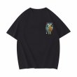 画像4: unisex KAWS x Sunflower Bearbrick Print Short Sleeve T-Shirt  　カウズ×サンフラワーひまわりベアブリックプリント半袖ラウンドネック Tシャツ ユニセックス 男女兼用 (4)