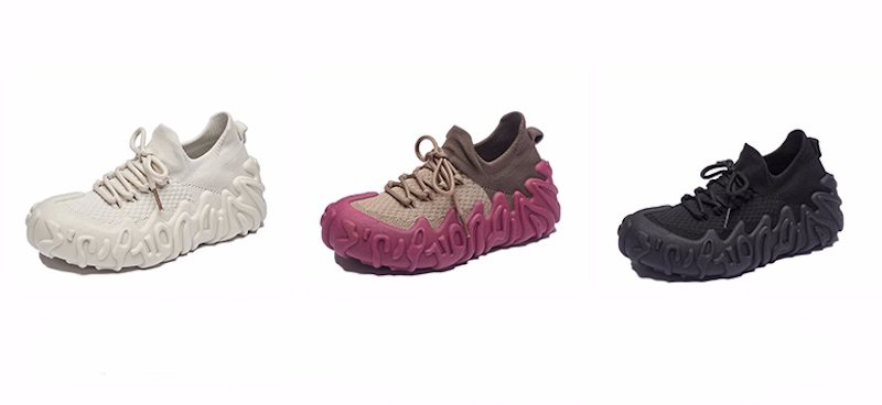 画像19: Women's Lace-up flying woven knit sneaker shoes　 レースアップフライングウーブンニットスニーカーシューズ (19)