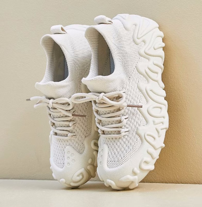 画像12: Women's Lace-up flying woven knit sneaker shoes　 レースアップフライングウーブンニットスニーカーシューズ (12)